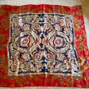 Perry Ellis Floral Silk Scarf 32x32 inches